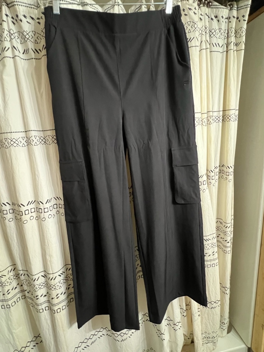 Fabletics Black Wide-Leg Cargo Trousers XL Tall - Picture 7 of 9